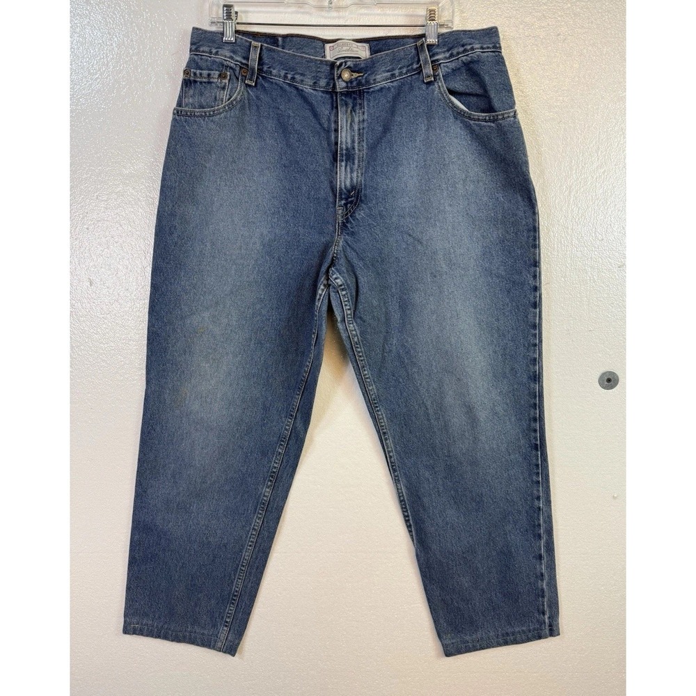 Levi Strauss Signature Relax Fit Jeans Sz Misses 18 Med Denim Blue High Rise